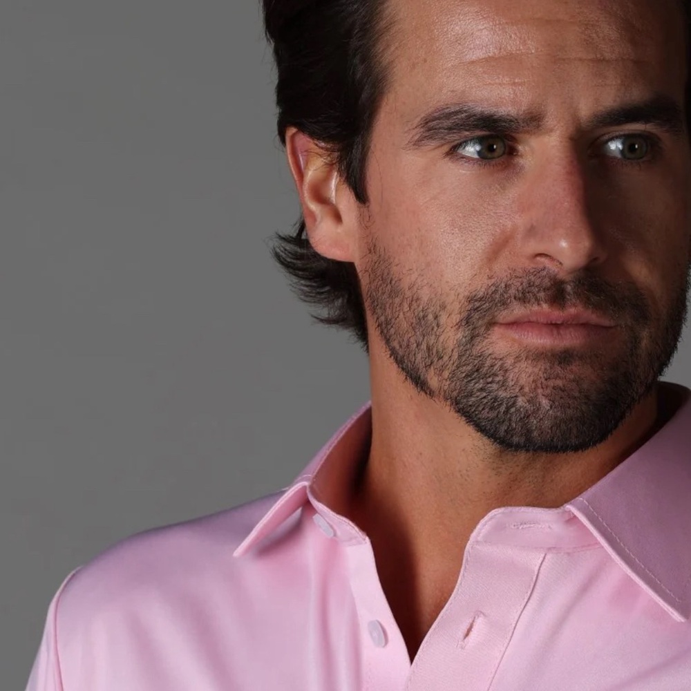 Collars & Co. Collar Polo Pink Size Medium NEW Without Tag - Picture 2 of 7